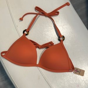 PINK Victoria Secret orange bathing suit top